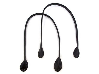 Koženková ucha na tašky délka 60 cm - 2 ks - 6 černá