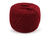 Bavlněná příze macrame Ø2 mm rozčesávací - 1 ks - 7 červená tmavá