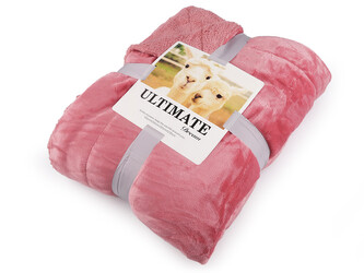 Deka beránek 150x200 cm - 1 ks - 19 růžová střední