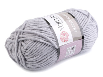 Pletací příze Merino bulky 100 g - 1 ks - 11 (3072) šedá nejsvětlejší