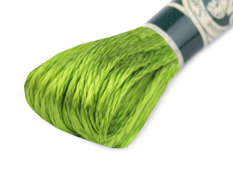 Vyšívací příze DMC Mouliné Satén - 1 ks - S471 Jasmine Green