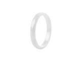 Keramický prsten dámský i dívčí - 1 ks - 1 (4) bílá