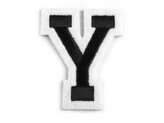 Nažehlovačka písmena - 10 ks - 25 "Y" černá