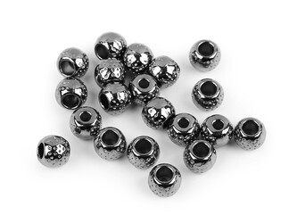 Kovová koncovka na šňůru Ø3 mm / ozdoba - 50 ks - 2 nikl černý