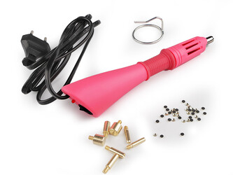 Hot-fix aplikátor - 1 ks - 2 růžová střední