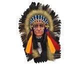 Závěsná dekorace Indiánský náčelník 50 cm - var. I