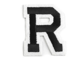 Nažehlovačka písmena - 10 ks - 18 "R" černá