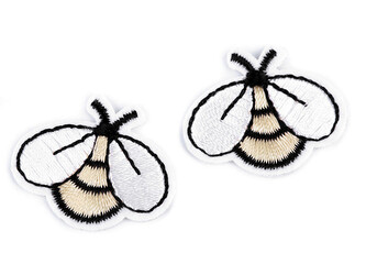 Nažehlovačka včela - 10 ks - 1 krémová