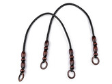 Proplétaná ucha na tašky délka 70-78 cm - 20 ks - 3/70-78 černá