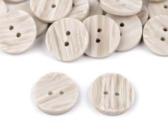 Knoflík velikost 24", 28", 32" - 50 ks - 3 (32") ecru