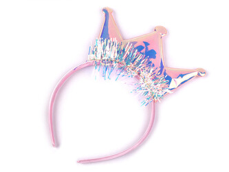 Čelenka na karneval a rozlučku se svobodou - 1 ks - růžová nejsv.