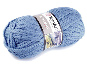 Pletací příze Alpine maxi 250 g - 1 ks - 5 (668) modrá nebeská
