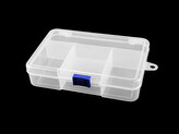 Plastový box / zásobník 3,3x9,5x14,5 cm - 1 ks - 1 transparent
