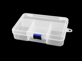 Plastový box / zásobník 3,3x9,5x14,5 cm - 1 ks - 1 transparent Plastový box / zásobník 3,3x9,5x14,5 cm - 1 ks - 1 transparent