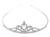 Štrasová čelenka / korunka do vlasů - 12 ks - 5 crystal