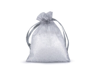 Dárkový pytlík 7x9 cm organza - 100 ks - 4 šedá