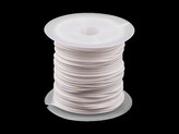 Šňůrka hlazená, lesklá Ø1 mm - 25 ks - 1 Off White