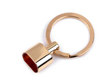 Kovová koncovka s kroužkem 8x14 mm - 10 ks - 2 zlatá klasik