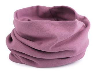 Bavlněná čepice / nákrčník unisex - 1 ks - 40 starorůžová nákrčník