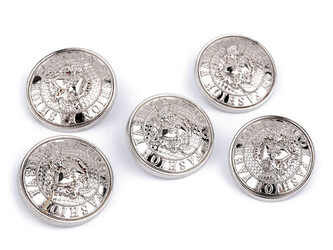 Kovový knoflík velikost 32"; 40" - 20 ks - 2 (40") nikl