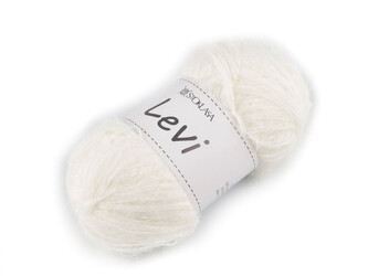 Připlétací a pletací příze Levi 50 g - 1 ks - 2 krémová nejsvět.