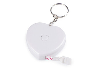 Svinovací metr srdce délka 150 cm - 40 ks - 5 bílá