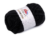 Pletací žinylková příze s lurexovým vláknem Dolphin Star 100 g - 1 ks - 12 (92111) černá