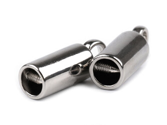 Kovová koncovka na šňůru Ø7 mm - 10 ks - 1 nikl