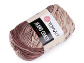 Pletací příze Jeans Crazy 50 g - 1 ks - 7 (8201) béžová tm. béžová světlá
