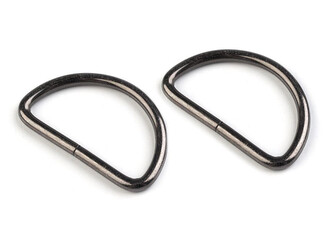 Polokroužek šíře 32 mm - 50 ks - 4 nikl černý