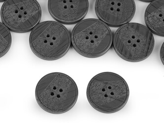 Knoflík laser velikost 40", 44" - 50 ks - 3 (40") šedá