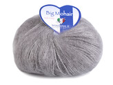 Pletací příze Big Mohair 25 g - 1 ks - 11 (303) šedá střední