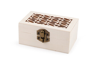 Dřevěná krabička k dozdobení - 5 ks - přírodní