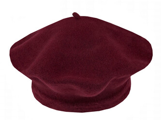 Dámský / dívčí baret Tonak 100% vlna - 1 ks - 20 vel. 11,5´´(030004) bordó