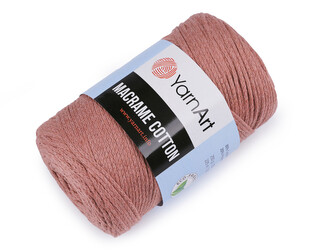Pletací příze Macrame Cotton 250 g - 1 ks - 28 (792) starorůžová tmavá