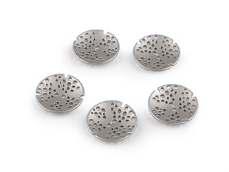 Kovový knoflík designový velikost 32", 48" - 20 ks - 1 (32") nikl