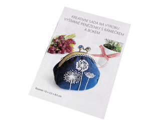 Kreativní sada na výrobu  peněženky - 1 ks - 1 modrá tmavá