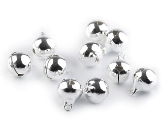 Rolničky Ø12 mm - 50 ks - 1 stříbrná