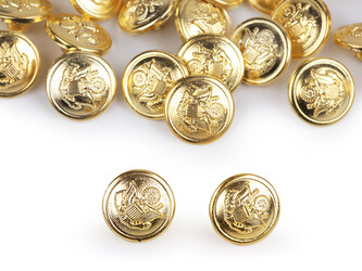 Knoflík erb velikost 24"; 32" - 200 ks - 3 (24") žluté zlato