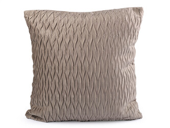 Sametový povlak na polštář 45x45 cm - 2 ks - 2 béžová