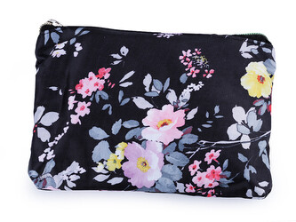 Skládací nákupní taška se zipem 39x40 cm - 1 ks - 11 černá růže