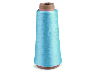 Nitě elastické pro průmyslové overlocky 5000 m - 1 ks - 0707 modrá azuro