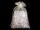 Dárkový pytlík 14x21 cm organza - 100 ks - 2 béžová nejsv.