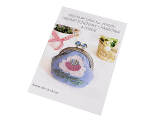 Kreativní sada na výrobu  peněženky - 1 ks - 4 modrá jeans