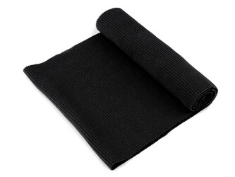 Elastický náplet žebrovaný 15x80 cm - 10 ks - 15 (001) černá