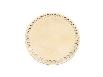 Dno na pletení / výrobu košíků Ø15 cm - 1 ks - přírodní sv.