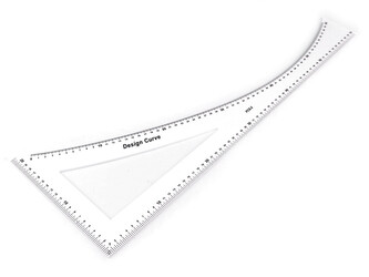 Krejčovský příložník / pravítko délka 60 cm - 1 ks - bílá