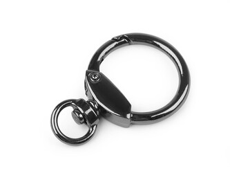 Kovová karabina s obrtlíkem kroužek průvlek 10 mm - 10 ks - 3 nikl černý