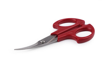 Nůžky PIN vyšívací délka 13,5 cm zahnuté - 6 ks - červená