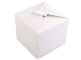 Papírová krabička se srdcem - 50 ks - 1 bílá